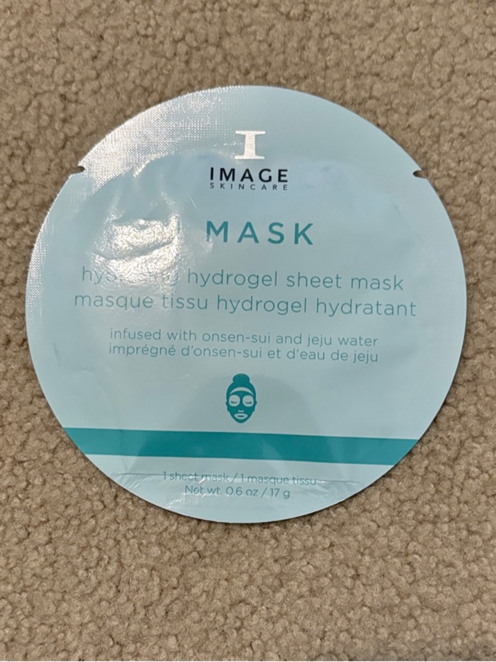 5 for $25 item 🌸 IMAGE Skincare Hydrating Hydrogel Sheet Mask - Light Blue